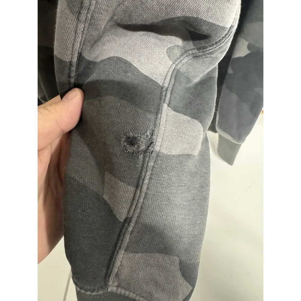 Y2K Nike Men Camo Full Zip Hoodie Sweatshirt Size 4XL Streetwear Cotton Athletic